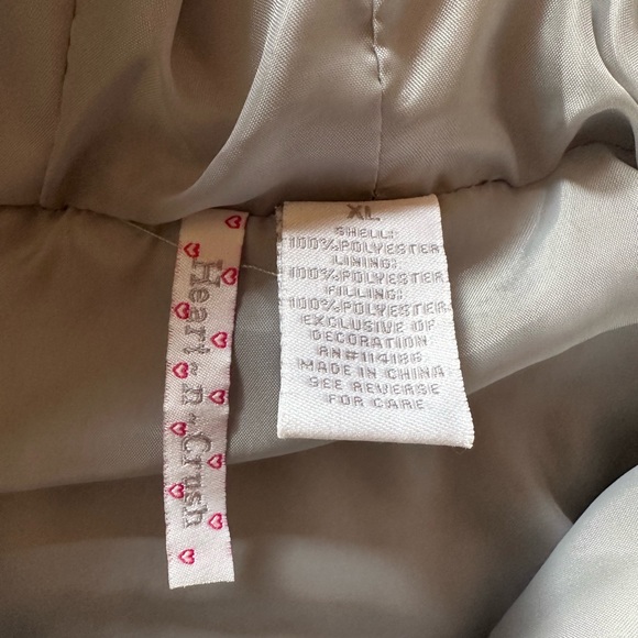 Heart n Crush Girls Sequined girls winter snow puffer vest size XL - Picture 5 of 5